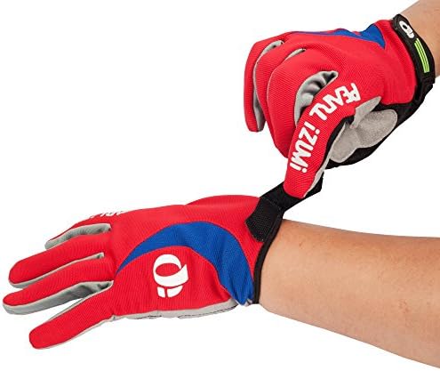 Your Exclusive Gel Pad Anti-slip Sports Full Finger Gloves,Fashion Colorful Cycling Gloves,Mountain Bike Gloves,Road Racing Bicycle Gloves,Men/Women Work Gloves,Red/L