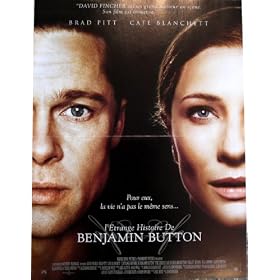 Affiche de cin�ma originale - L'ETRANGE HISTOIRE DE BENJAMIN BUTTON de David Fincher - Format 40x60 cm - Pli�e