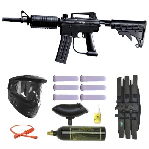 Spyder MRX Magazine Fed Paintball Marker Gun 3Skull Mega Set On Sale