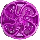 Outward Hound Kyjen  51005 Fun Feeder Slow Feed Interactive Bloat Stop Dog Bowl, Small, Purple