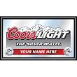 Personalized Coors Light Wood Framed Mirror - BIG