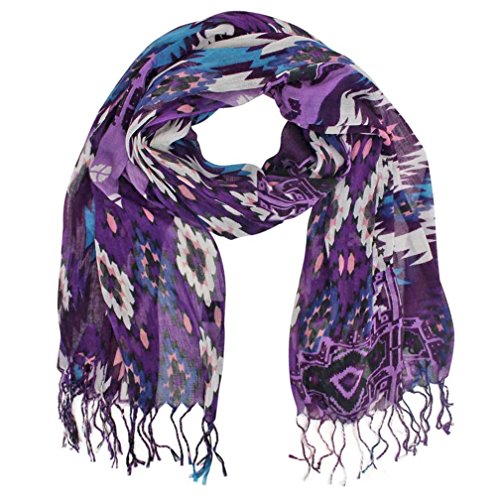 Luxury Divas Bohemian Multicolor Scarf Wrap