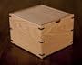 4" X 6" Oak w/ Oak Lid Recipe Card Box