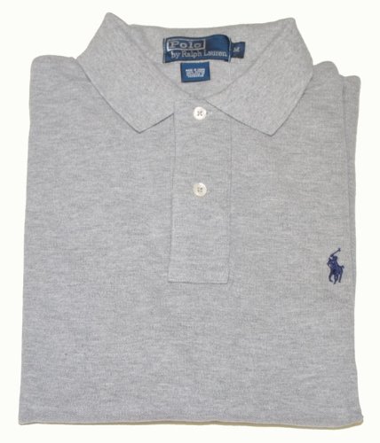 Polo Ralph Lauren Men Classic Fit Pony Logo T-shirt (Medium, Grey)