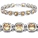 16.20 Carat Genuine Citrine Silver Bracelet