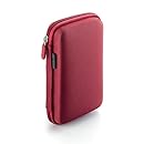 Drive Logic DL-64-RED Portable EVA Hard Drive Carrying Case Pouch, Red