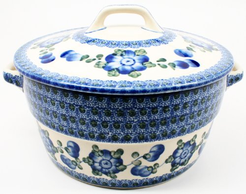 Polish Pottery Covered Casserole 1/2 L