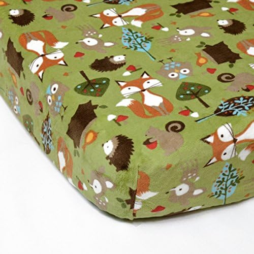 Minky Forest Friends Fitted Crib / Toddler Sheet | Authentic Minky Crib Sheet