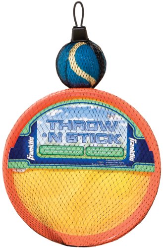 Best Price Franklin Sports Throw N Stick Outdoor Game ASSORTED COLORS (6 PACKS) = 12 MITTS/6 BALLS