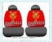 10PCS GARFIELD CLIMB TREE UNIVERSAL CAR SEAT COVER SET RED O06