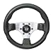 Produkt-Bild: Raid 44325 13 Sportlenkrad hp Sport 320 mm Durchmesser schwarz mit silberner Speiche und perforiertem Griffbereich mit ABE (T&Uuml;V)
