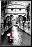 Venice, Italy (Ponte dei Sospiri, Bridge of Sighs) 24x36 Dry Mount Poster Silver Wood Framed