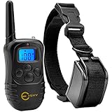 [2016 Upgraded] Esky LED Backlight Rechargable 330YD Remote Dog Training Shock Collar, Beep Vibration Electronic Electric Collar