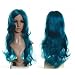 Cosplayland C417 - 70CM gelockt Welle hitzefest Halloween Theater Per�cke - Pfau Gr�n