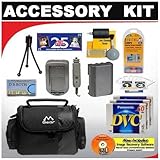 Deluxe DB ROTH Accessory Kit for the Canon ZR850 1mp Minidv Camcorder Canon ....