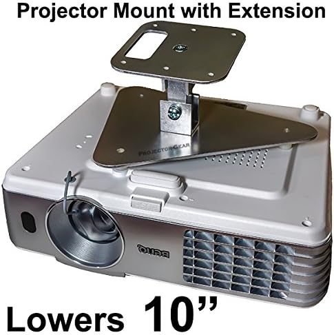 Projector-Gear Projector Ceiling Mount for VIEWSONIC PJD5234 with Extension Lowers 10"
