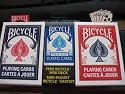 Bicycle 2 Deck Red Blue Playing Cards with Free Mini Travel Deck