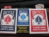 Bicycle 2 Deck Red Blue Playing Cards with Free Mini Travel Deck