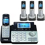 Vtech DS6151 Base with 3 Additional DS6101 Cordless Handsets Bundle