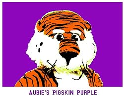 Auburn Painting - Aubie Pigskin Purple