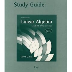 Student Study Guide Update for Linear Algebra and Its Applications with CD-ROM