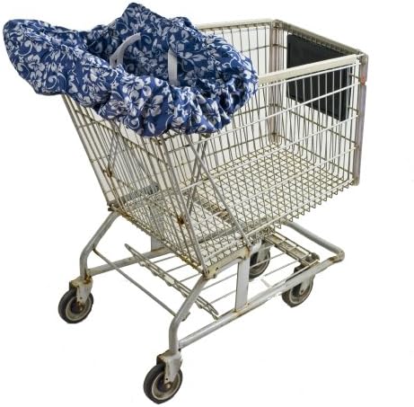 Wupzey Shopping Cart and Diner Seat Cover, Navy Hawaii