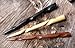 JWL (3) Different (1) Rosewood (1) Ebony & (1) Yellow Teak Conical Six (6) Inch Hair Sticks Picks Pic Pin Fork - Hawaiian Style