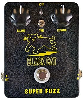 Black Cat Pedals Super Fuzz Bundle - 2 Items: Ernie Ball Guitar Strings, 1 Dozen Dunlop Tortex Picks