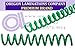 Spiral Binding Coils 6mm (Â¼ x 15-inch Legal) 4:1 [pk of 100] Green (PMS 340 C)