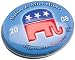 Before & After Mints Political Elephant Sugar Free Mints, 0.6-Ounce Tins (Pack of 9)
