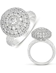14k White Gold Fashion Ring, Best Quality Free Gift Box Satisfaction Guaranteed