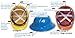 ERB 19911 Omega II Full Brim Hard Hat with Mega Ratchet, White