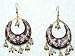 2p Wine Kundan Lakh Hand Made Earring Bellydance India