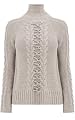 Twisted Cable Knit Turtleneck