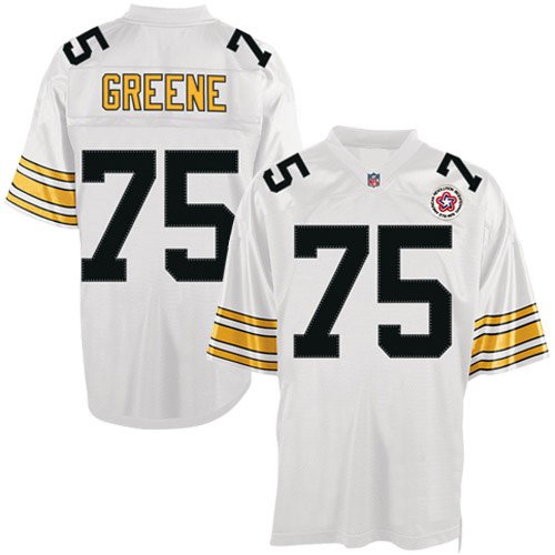 Pittsburgh Steelers 75 Joe Greene Throwback White NFL Jerseys Authentic Football Jersey Size 48-56 (Please Select the Size When You Order, Can Do Drop Shipping)