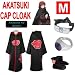 365buying Naruto cosplay costume Set for Sasori - Akatsuki Cloak(M) + Sasori ring + Sasori headband 