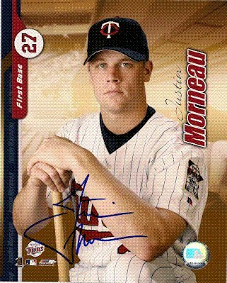 Autographed/Hand Signed Justin Morneau- Minnesota Twins 8x10 Photo