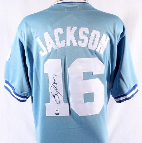 Bo Jackson Signed Kansas City Royals Throwback Jersey - GAI - Autographed MLB Jerseys