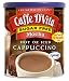 Caffe D'Vita Sugar Free Mocha Instant Cappuccino, 8.5-Ounce Canisters (Pack of 6)