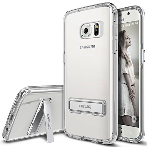 Galaxy S7 Case, OBLIQ [NaKED SHIELD][Clear][Metal Kickstand] Slim Fit Crystal Clear Scratch Resist Heavy Duty Protection Dual Layer Case for Samsung Galaxy S7(2016)