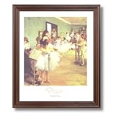 Edgar Degas Girl Tutu Ballet Dance Class Ballerina Wall Picture Cherry Framed Art Print