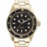 Timex Mens Classic Coin-Edged Bezel Gold-Tone Bracelet Watch #T29771 by Timex
