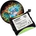 HQRP Cordless Phone Battery for Panasonic P-P504 / HHR-P501 / PQWBTC1461M Replacement / Extended / High-capacity / plus Coaster