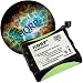 HQRP Cordless Phone Battery for Panasonic PQP85AA3A, PQP508SVC, PQP510SVC Replacement plus Coaster