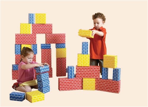 Edushape Corrugated Blocks, Set of 52 toys