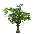 Faux Palm Mix in Tall Vase - Green