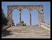 Dome of the Rock (Steps Up, Temple Mount, Jerusalem) Black Wood-Mounted Art Poster Print - 13" X 19"