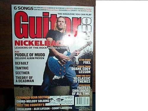 GUITAR ONE Magazine April 2003 NICKELBACK cover, Puddle Of Mudd