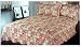 Red Quilted Pattern Queen Size Bedspread - Red Quilted Pattern Cotton Queen Bedspread And Pillowcase (3 pcs Quilt Set)