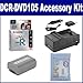 Sony DCR-DVD105 Camcorder Accessory Kit includes: 3DMR30R1H Tape/ Media, SDM-109 Charger, SDNPFP50 Battery, ZELCKSG Care & Cleaning